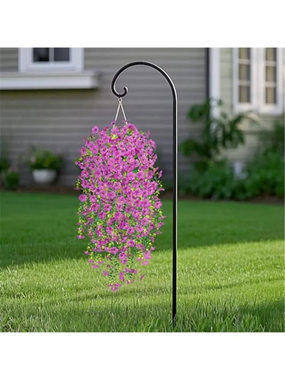Artificial Hanging Orchid Flowers UV Resistant Faux Outdoor Indoor Porch Decor